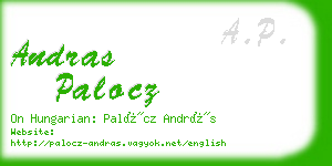 andras palocz business card